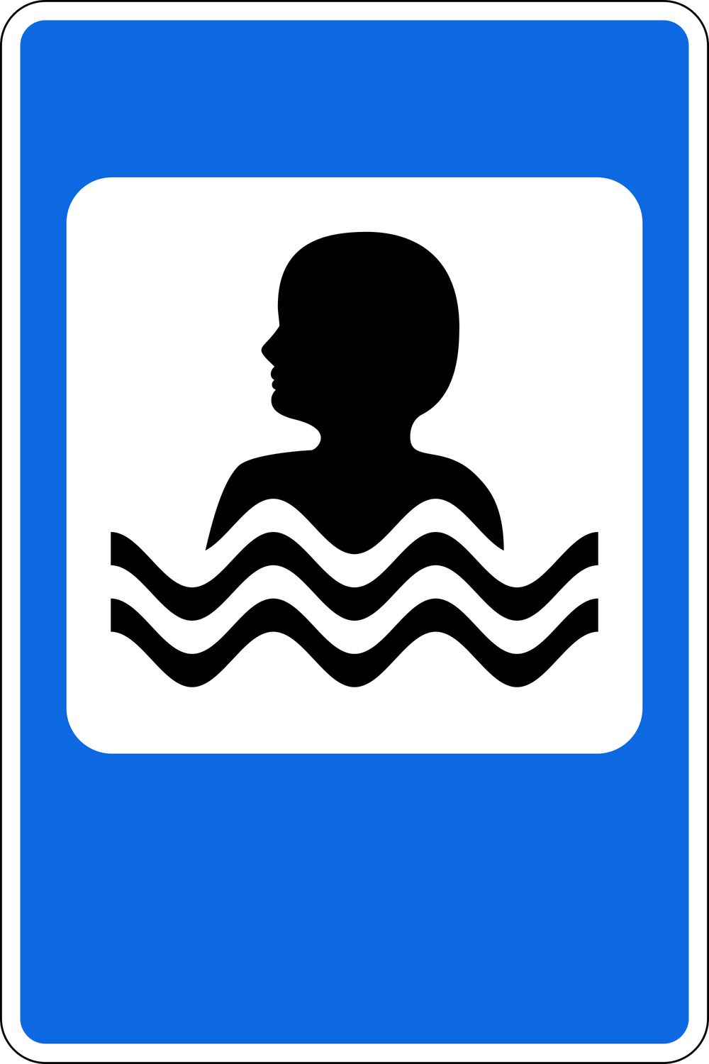 Знак 7.17. Бассейн или пляж